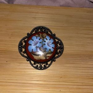Vintage Imported Brooch Handmade Pin Ukraine